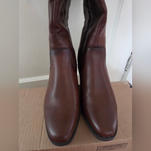 Frye and Co. Sheldon Stacked Heel Cowboy Boots | Brown 8.5 - Picture 4 of 7